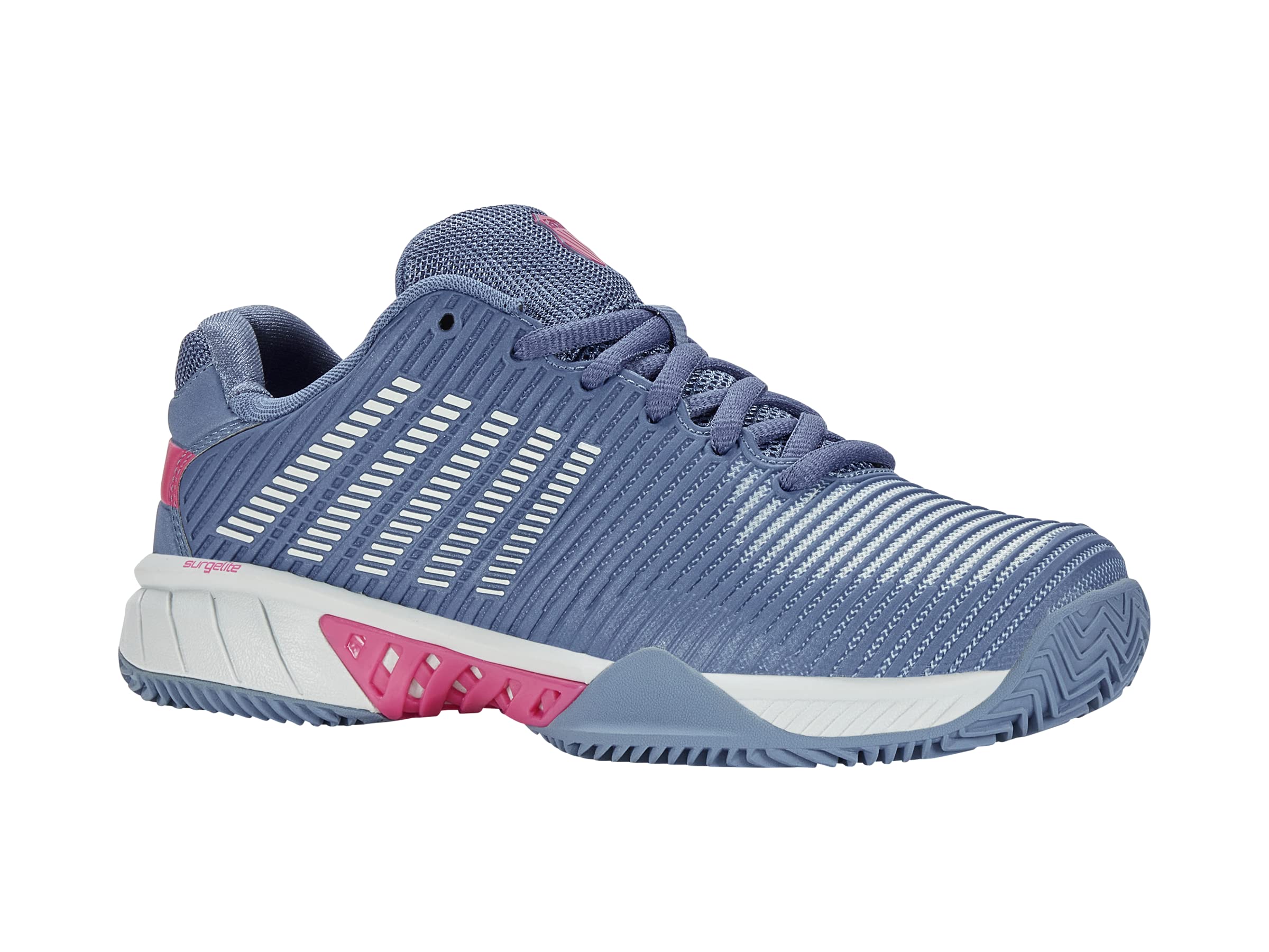 K-Swiss Women's Hypercourt Express 2 HB Tennis Shoe, Infinity/Blue Blush/Carmine Rose, 10 M