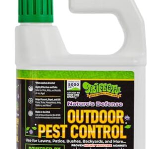 Trifecta Natural Outdoor Pest Control Spray & Backyard Insect Repellent | Kills on Contact & Repels Bugs | Natural, Non-Toxic, Plant-Based, Kids & Pet Safe | Ready to Use Yard Spray (up to 5000ft²)