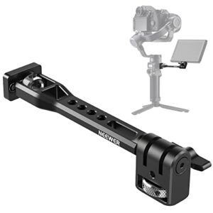 neewer adjustable field monitor mount, 360° rotating camera monitor mount with 1/4 inch thread, compatible with dji rs4 pro rs3 rs2 rsc2 zhiyun crane 2s crane 3 3s weebill-s moza gimbals, ga005