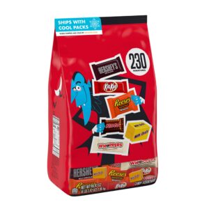 hershey's assorted flavored miniatures, 65.47 oz (230 count)