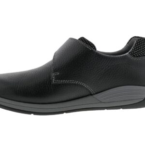 Drew Tempo, Womens Hook & Loop Orthopedic Comfort Shoe, Black Leather, 10.5 X-Wide (2E)