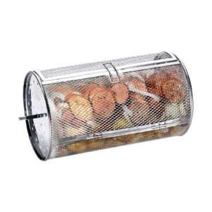 roto-q 360 rotisserie tumble basket accessory: enhance your grilling experience! (compatible only with roto-q rotisserie machine) grilling wings & roasting coffee beans