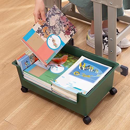 Classroom Book Container Bin Space Saving Book Storage Bins for Files Newspapers CDs