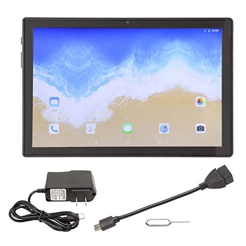 10in Tablet, MT6889 8 Core CPU Dual Camera for Android 12 6GB 128GB Kids Tablet for Work (US Plug)