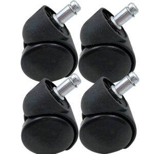 casters 37mm50mm+ load-bearing 40kg furniture black universal moving office chair wheel accessories computer chair wheel 2 inch plunger large liner