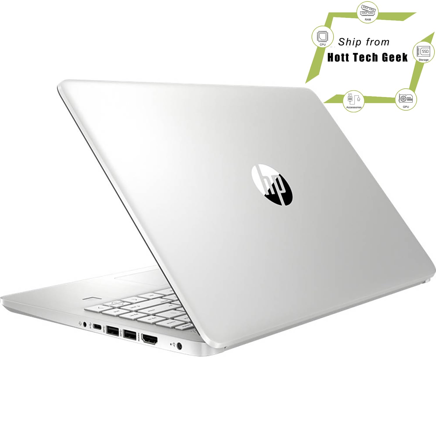 HP 14" Business Laptop Computer, Intel Quad-Core i5-1135G7 up to 4.2GHz (Beat i7-1065G7), 16GB DDR4 RAM, 1TB PCIe SSD, 802.11AC WiFi, Bluetooth, Natural Silver, Windows 11 Pro, BROAG Cable