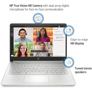 HP 14" Business Laptop Computer, Intel Quad-Core i5-1135G7 up to 4.2GHz (Beat i7-1065G7), 16GB DDR4 RAM, 1TB PCIe SSD, 802.11AC WiFi, Bluetooth, Natural Silver, Windows 11 Pro, BROAG Cable