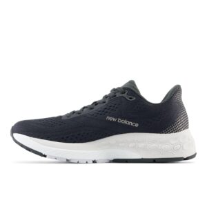 new balance women's w880k13 running shoe, blacktop/black/silver metallic, 9.5 wide