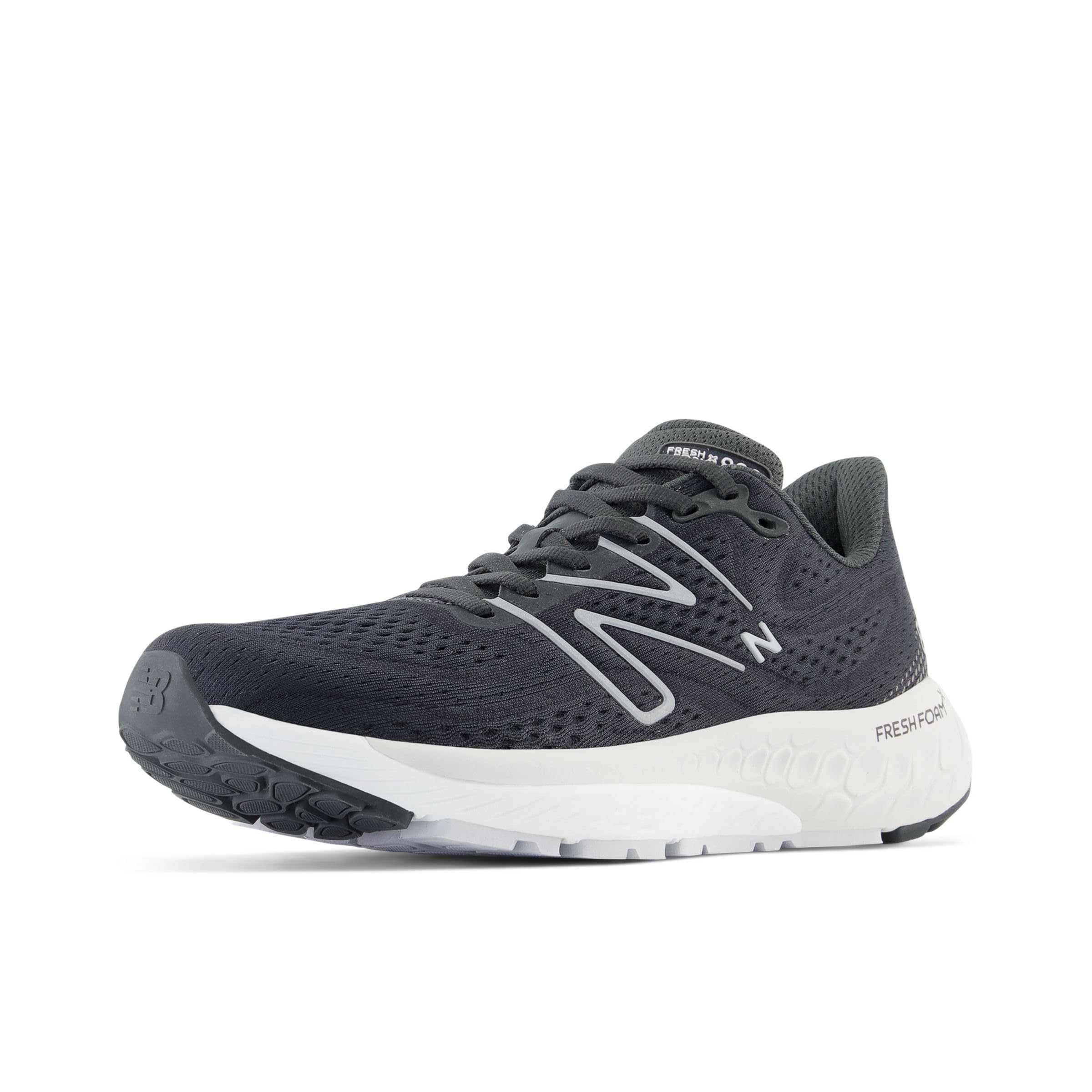 New Balance Women's W880K13 Running Shoe, Blacktop/Black/Silver Metallic, 11.5 Wide