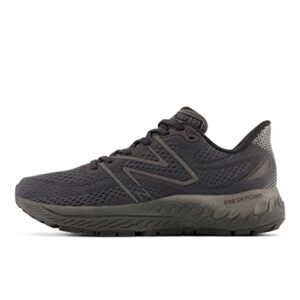 new balance women's w880t13 running shoe, blacktop/black metallic/black, 6