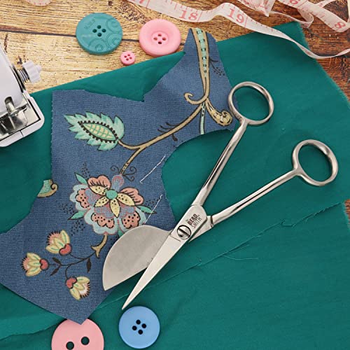 The Beadsmith Applique Scissor – 6 Inches, Duckbill Knife Edge, Angled Handle, Adjustable Tension Screw – Paddle Shape for Art, Crafting, Fabric, Thread, Needlework, Embroidery & Sewing