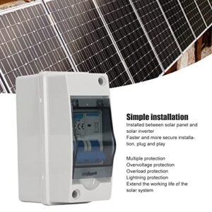 32A PV DC Waterproof Disconnect Switch 1000V Solar Convergent Load Switching Air Switch Miniature Circuit Breaker with IP65 Waterproof Distribution Box for Solar PV Power System