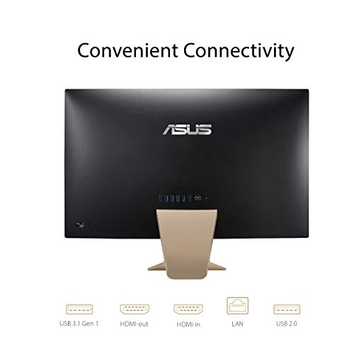 ASUS All-in-One Desktop PC, 23.8” FHD Anti-Glare Display, Intel Pentium Gold 7505 Processor, 8GB DDR4 RAM, 512GB PCIe SSD, Windows 10 Home, Kensington Lock, V241EA-DB003