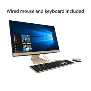 ASUS All-in-One Desktop PC, 23.8” FHD Anti-Glare Display, Intel Pentium Gold 7505 Processor, 8GB DDR4 RAM, 512GB PCIe SSD, Windows 10 Home, Kensington Lock, V241EA-DB003