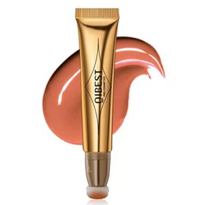 gl-turelifes liqiud contour beauty wand, liquid highlighter and bronze stick with cushion applicator attached easy to blend brightens facial gloss makeup multi functional cosmetic (#1)