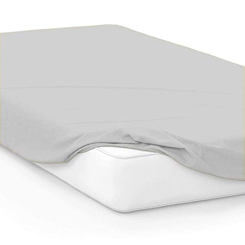 Cot Fitted Sheet - 30 x 80 Inch Silver Solid - 1 Qty Cot Fitted Sheet Only - Cot Size Mattress 4"-8" Deep - Perfect for Narrow Twin/Cot Size/Rv Bunk/Guest Bed/Camping Cot