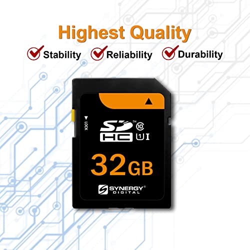 Synergy Digital 32GB, SDHC UHS-I Memory Card - Class 10, U1, 100MB/s, 300 Series