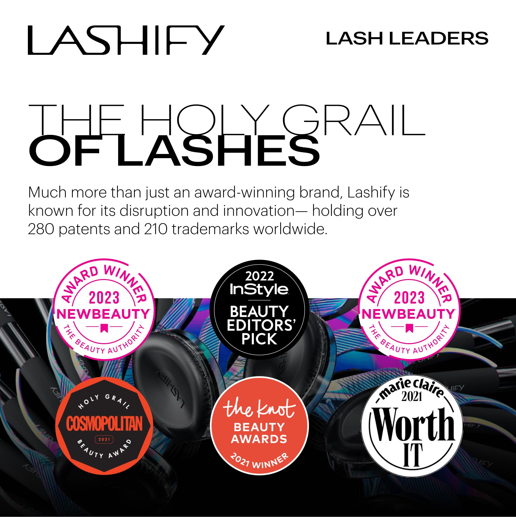 Lashify Bold 12mm Gossamer DIY Eyelash Extensions Refill, Black, Easy False Eyelashes for a Natural Look