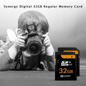 Synergy Digital 32GB, SDHC UHS-I Memory Cards - Class 10, U1, 100MB/s, 300 Series - Pack of 2