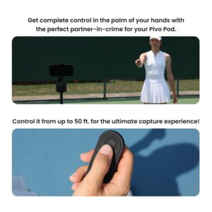 Pivo Remote Control - Lightweight Infrared Wireless Selfie Photo Shutter & Video Controller Clicker Compatible with Pivo Pod Lite Classic Content Creator Essential