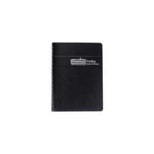 2024 house of doolittle 5-inch x 8-inch daily appointment book, black (288-02-24)