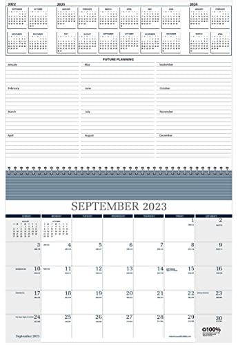 House of Doolittle 2023-2024 Monthly Wall Calendar and Notebook, Academic, 11 x 8.5 Inches, September - December (HOD325-24)