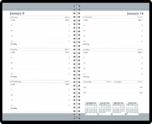 house of doolittle 2024 weekly calendar planner, black, 5 x 8 inches, january - december (hod27802-24)