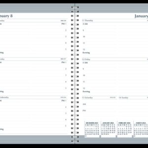 House of Doolittle 2024 Weekly Calendar Planner, Black, 5 x 8 Inches, January - December (HOD27802-24)