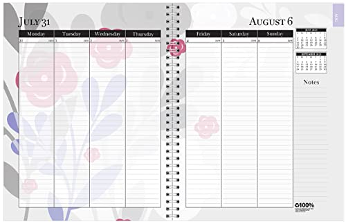 House of Doolittle 2023-2024 Monthly and Weekly Calendar Planner, Academic, Wild Flower, 7 x 9 Inches, August - July (295474-24)