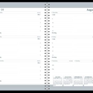 House of Doolittle 2023-2024 Weekly Planner, Academic, Black, 5 x 8 Inches, July - July (HOD27702-24)