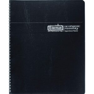 2023-2024 House of Doolittle 8.5-inch x 11-inch Academic Monthly Planner, Black (26502-24)