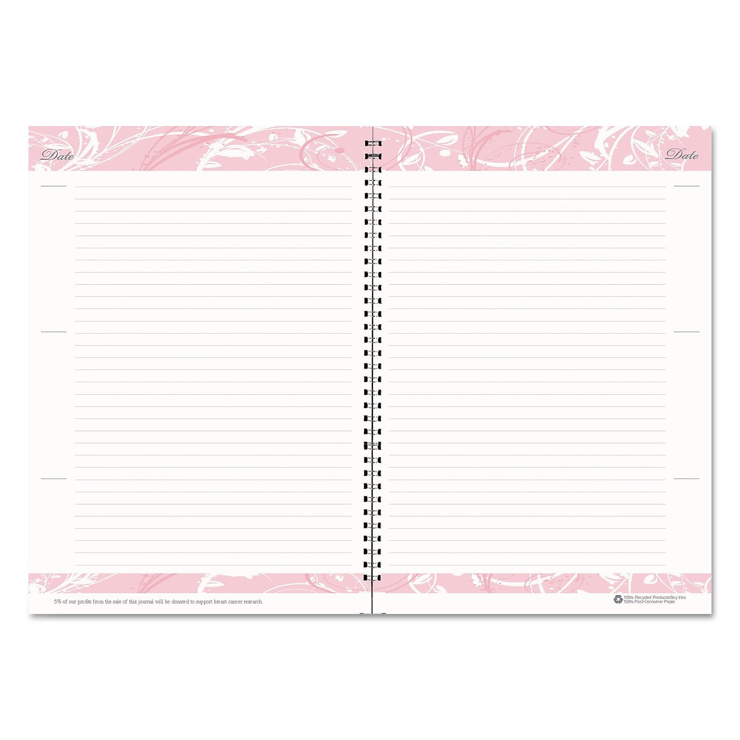 2024 House of Doolittle 10 x 7 Breast Cancer Awareness Rec Ruled Monthly Planner/Journal (HOD5226)