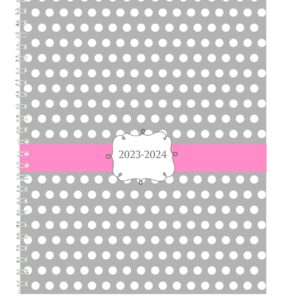 House of Doolittle 2023-2024 Weekly and Monthly Planner, Academic, Dots Hard Cover, 7 x 9 Inches, August - July (HOD29593-24)