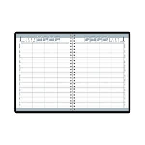 House of Doolittle 2024 Daily Group Planner 2 Volume Set, 8-Person, Black Soft Cover, 8.5 x 11 Inches, Book 1: January to June; Book 2: July to December (HOD28102-24), Black/White