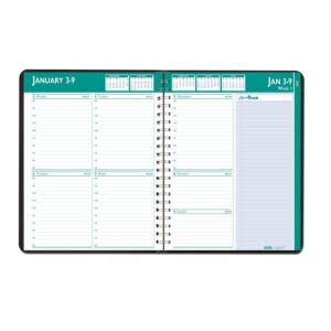 2024-2025 House of Doolittle Express Track 8.5 x 11 Weekly & Monthly Appointment Book, Black (HOD29602)