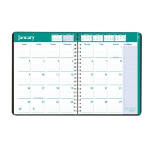 2024-2025 House of Doolittle Express Track 8.5 x 11 Weekly & Monthly Appointment Book, Black (HOD29602)