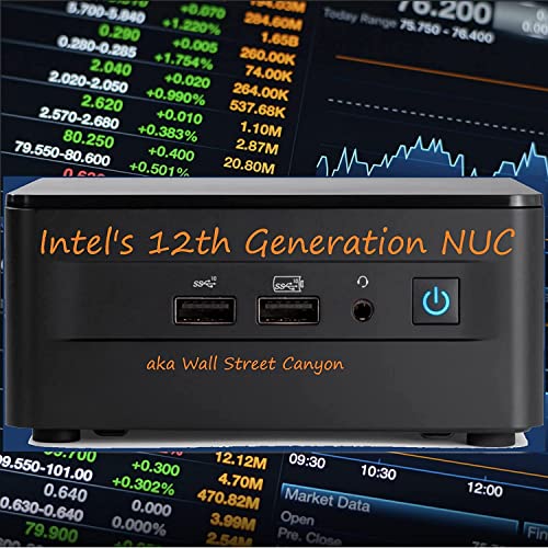 Intel NUC Mini pc Wall Street Canyon NUC12WSHi7 i7-1260P,12 cores,16 Threads, Running with Windows 10 Pro, 64GB RAM + 2TB NVMe, 4.7GHz Intel Iris Xe Graphics, 4K displays or one 8K Display