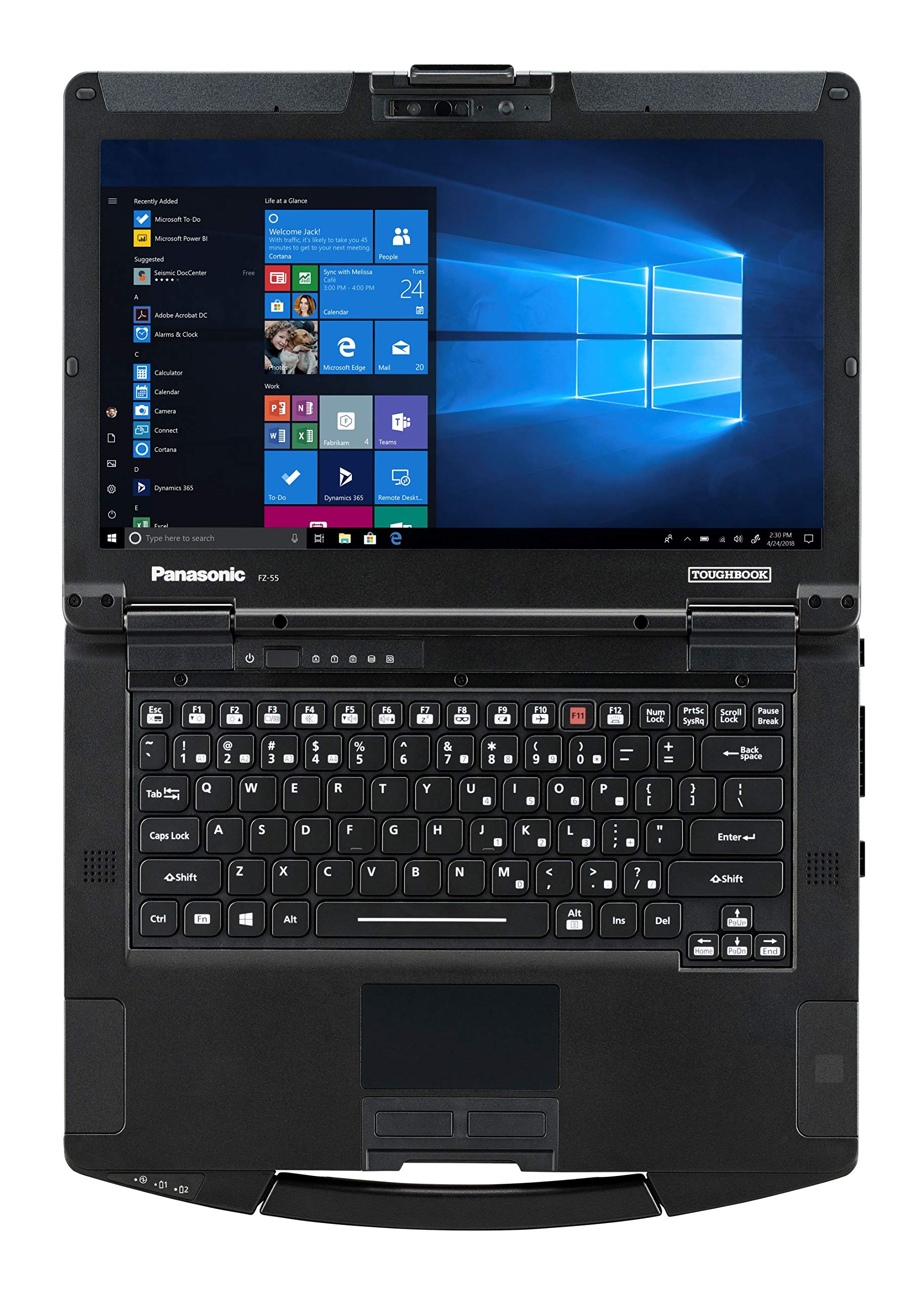 Toughbook 55, FZ-55, MK1, Intel Core i5-8365U, 1.6GHz up to 4.1GHz, 6MB Cache, 14.0" HD Non-Touch, 8GB, 512GB SSD, HDMI, BT, USB-Ax2,USB-Cx1, LAN, Webcam, Backlit Keyboard, Windows 10 Pro (Renewed)