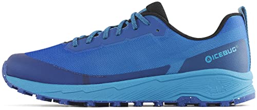 Icebug Mens Horizon RB9X Trail Running Shoe with Traction Sole, Aqua/Blue, 13.0