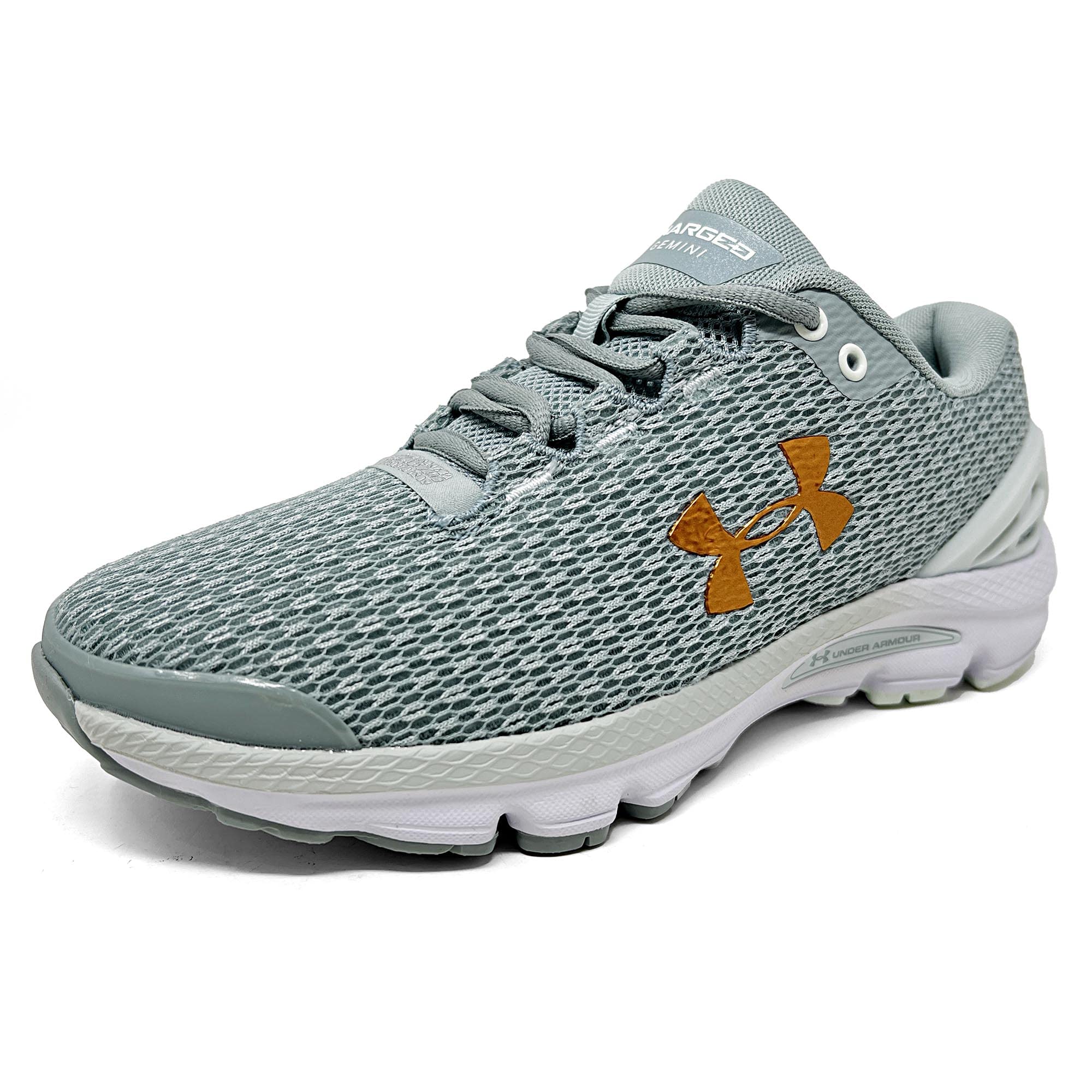 Under Armour Women's Charged Gemini 2020 Running (Green/White/Copper, us_Footwear_Size_System, Adult, Women, Numeric, Medium, Numeric_9)