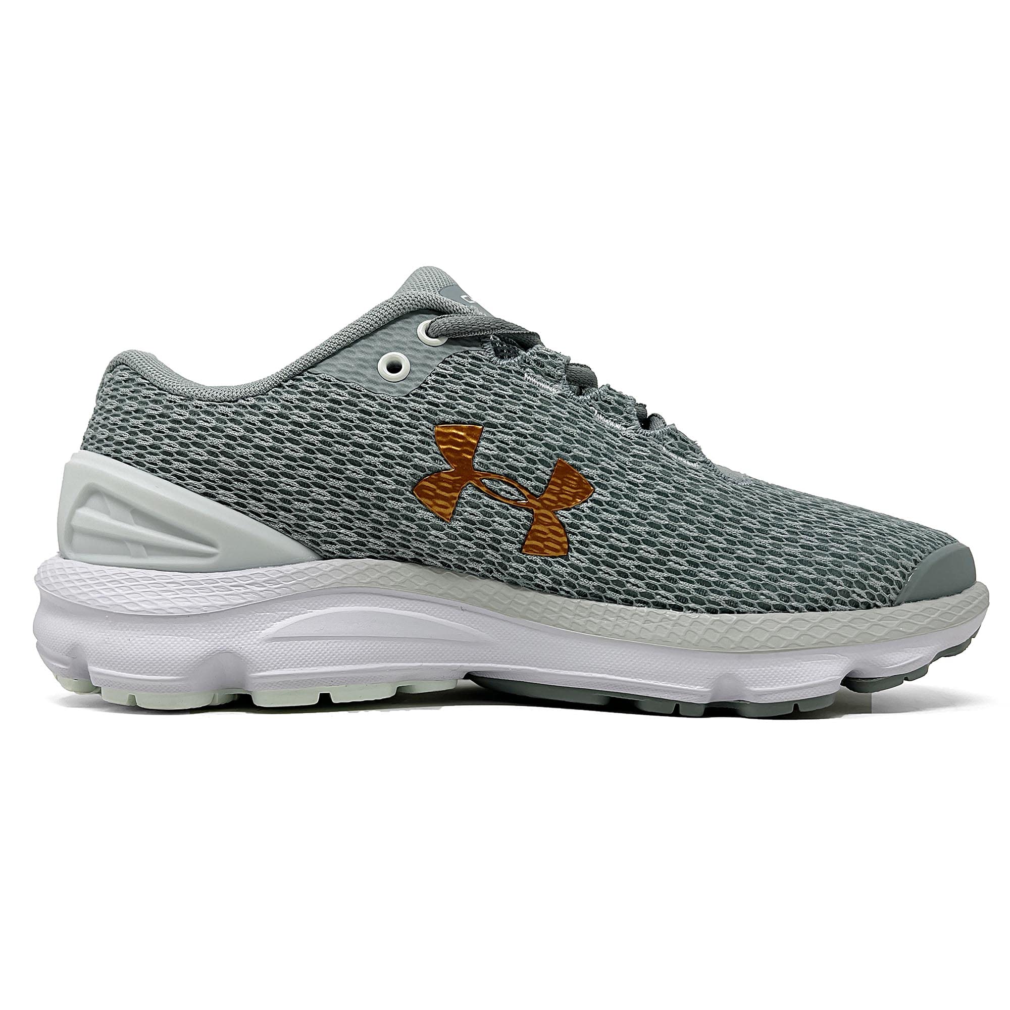 Under Armour Women's Charged Gemini 2020 Running (Green/White/Copper, us_Footwear_Size_System, Adult, Women, Numeric, Medium, Numeric_9)