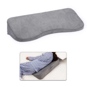 tanyoo long wedge pillow for after surgery curved shaped turning wedge pillow for side sleeping bedridden patient products to prevent bed sore and improve healing process no-slip bottom