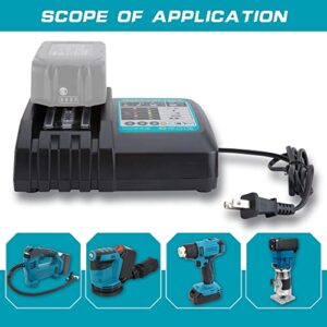 IRONFIST Lithium-Ion Battery Charger 14.4V 18 Volt with LED Screen Replacement for Makita Lithium-Ion Batteries BL1850 BL1840B BL1820 BL1815 BL1860 BL1430 BL1450 BL1830