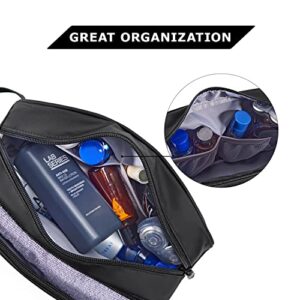 BAGSMART Toiletry Bag for Men, Travel Toiletry Organizer Dopp Kit Water-resistant Shaving Bag for Toiletries Accessories(Black)