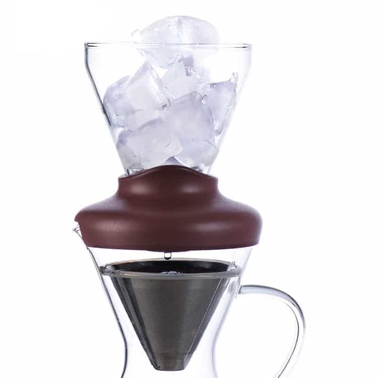 Mr Towels Deluxe Cold Brew Coffee Maker with Removable Stainless Steel Filter (Hot/Cold Coffee Brew 14oz)