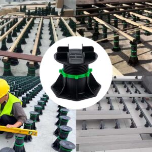 PHLKJL Adjustable Plastic Pedestal Paver,Floor Slate Support Floor Lift,Deck Support Floor Raising (Bilateral keel Card Slot)