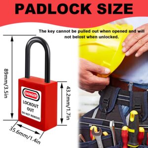 smseace 1Set Gate Valve Lockout with Safety Padlock Suited for 1 to2-1/2 Valve Handles Water Valve Lockout Device Gas Valve Lockout Hose Bib Lock for Outdoor Faucet Knob，Water Spigot，Hose Lock