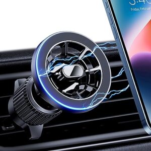 pgu for magsafe car mount, [strongest magnets][unlimited angles] magnetic phone holder for car vent cell phone holder car mount for iphone 12/13 /14 pro max mini magsafe case all phones