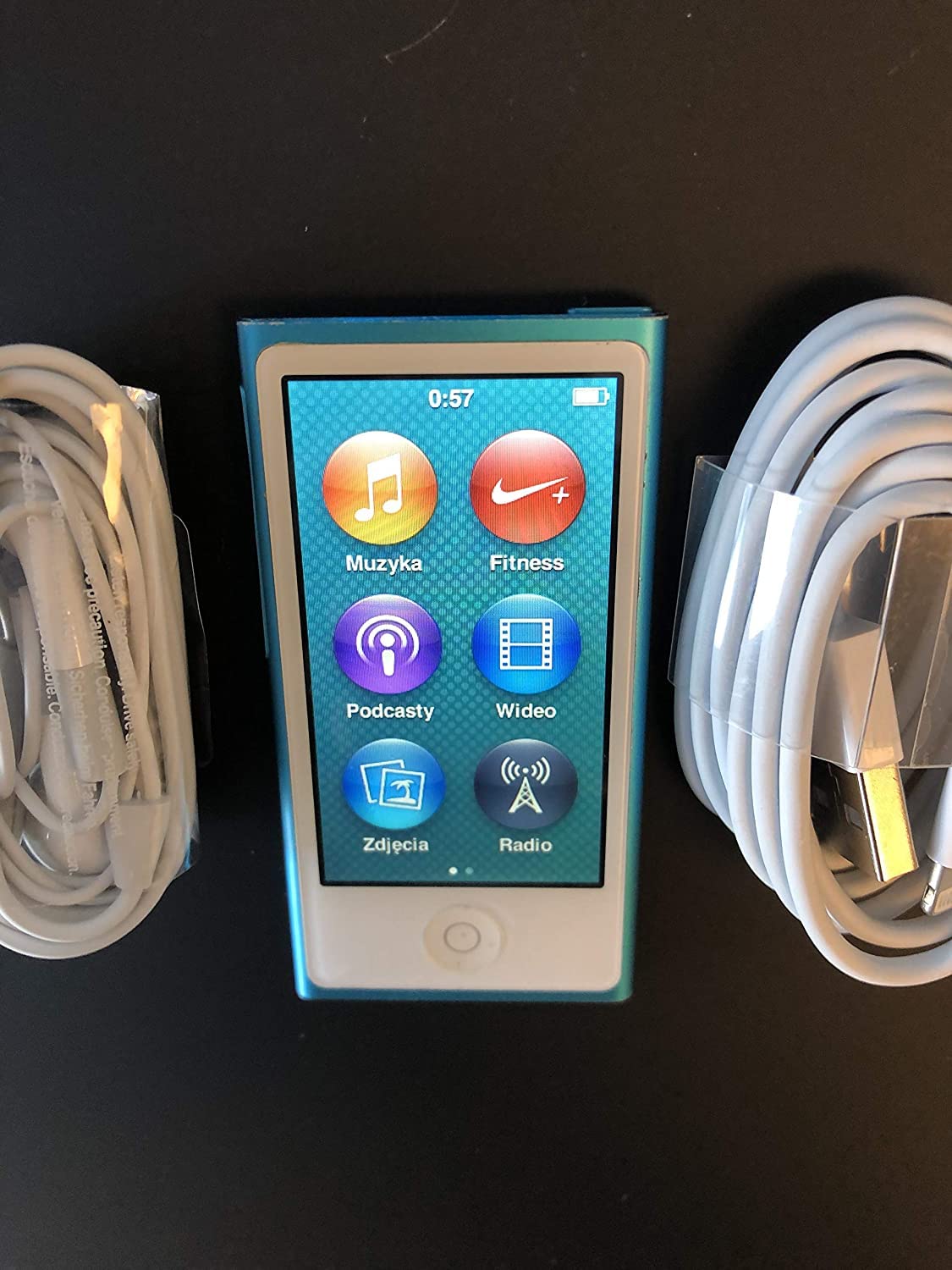 Apple-iPod Nano 16GB Blue 7th Generation Packaged in Plain White Box