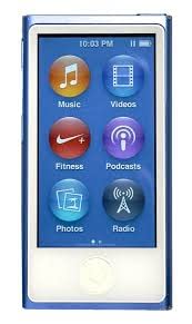 Apple-iPod Nano 16GB Blue 7th Generation Packaged in Plain White Box